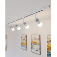 thumbnail image 4 of FSLiving Chinese Style Adjustable Angle H-Type Track Head Lighting E26 Base Ceramic Metal Ceiling Light Track Light Fixture for Gallery Loft Office Kitchen,Bulb and Track Not Included - 1 Light, 4 of 6