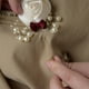 thumbnail image 4 of Yuarrent Broche de flores elegante y versátil de tela para bodas y ocasiones especiales, broche de boda para hombres Kits de decoración para fiestas lejía, 4 of 6