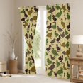 thumbnail image 3 of jejeloiu Cute Duck Animals Black Out Curtains,Green Brown Curtains Pack of 2 (42x63 Each) For Men Women, 3 of 6