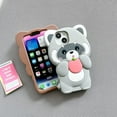 thumbnail image 5 of Case for iPhone 15 Pro Max,Kawaii Phone Cases 3D Silicone Cartoon Retro Phone Mirror Fun Cute Case Soft Rubber Shockproof Protective Case Women Girls for iPhone 15 Pro Max, 5 of 7