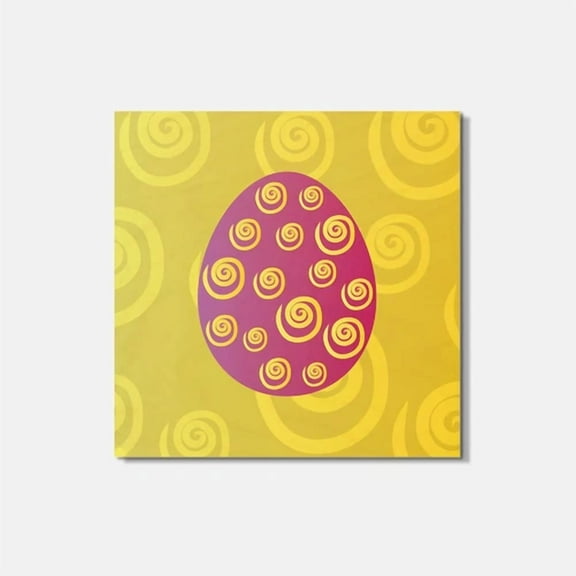 Hypnos Easter Egg 4'' X 4'' Square Wooden Coaster