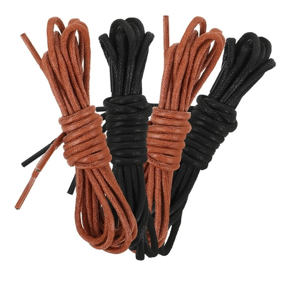 unbranded  4 Pairs Heavy Duty Shoe Laces Clothes Waxed Shoelaces Work Men and Women