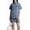 Light Blue, variant on Womens Oversized Short Sleeve Denim Jackets: Trendy Cropped Jean Tops Shackets S