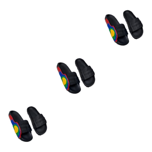 Chanclas de verano Sonducket para hombre y mujer con punta abierta color Negro Tamaño 43-44