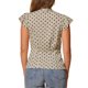 thumbnail image 3 of Blusa de mujer INSPIRE CHIC con lunares, cuello con lazo, mangas acampanadas, top para el trabajo XS color caqui claro, 3 of 6