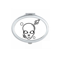 thumbnail image 1 of Exploration Landing Extraterrestrial Planets Mirror Portable Fold Hand Makeup Double Side Glasses, 1 of 3