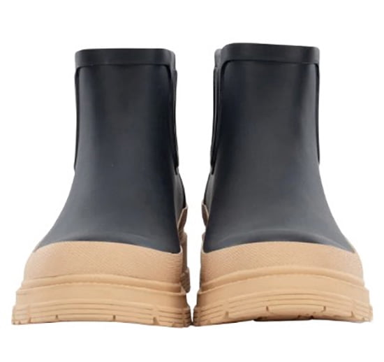 CHOOKA Women's CH Storm Chelsea Rain Boot In Black/Tan, 8