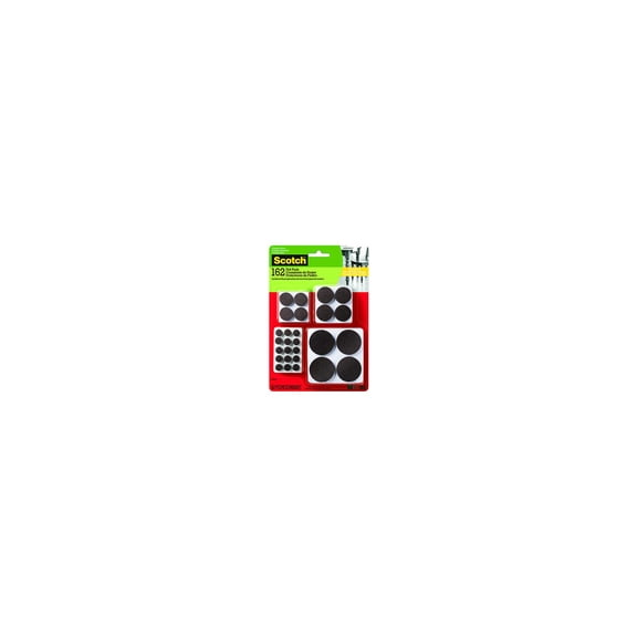 SP847-NA Felt Pads, Adhesive, Brown, 162-Ct. Assortment - Quantity 4
