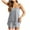 #01Gray Pajamas for Wwomen Set, variant on yoeyez Silk Pajamas Set Women Two Piece Solid Color Satin Pajama Sets Cami Top and Shorts Soft 2 Piece Lounge Set Cute Nightwear Gray,S