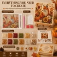 thumbnail image 4 of Autumn Pearl Painting Kit, Fall Pearl Art Kit with Rhinestones and Beads, Wall Decor Featuring Pumpkin, Maple Leaves, Forest Animals and Harvest Designs,Thanksgiving Decoration and Gift for Adults, 4 of 10