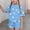 Multicolor, variant on Cethrio Girls Summer Outfit Sets, Casual Two Piece Crewneck Short Sleeve Kids' Clothing Sets Multicolor Size 7-8