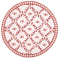 thumbnail image 2 of Safavieh Chelsea Lara Bordered Wool Area Rug, Ivory/Rose, 5'6" x 5'6" Round, 2 of 9