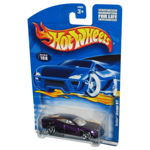 Hot Wheels Dodge Charger R/T (2001) Purple Collector Toy Car #108