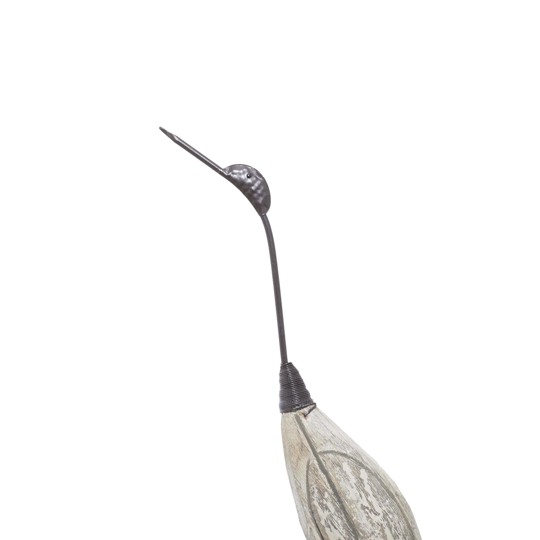 28", 34"H Brown Wood Bird Sculpture, by DecMode (2 Count)