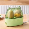 thumbnail image 6 of Outoloxit Automatic Shut-Off Egg Cooker Steamer for 2 Eggs, Portable Mini Breakfast Machine for Home, Dorm, Office & Travel, 360° Rapid Even Heating Egg Maker, 6 of 8
