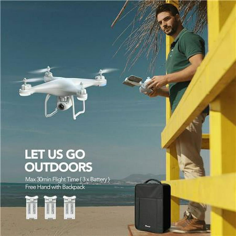 Potensic T25 GPS RC Drone with 2K HD Camera, 3x Batteries and Carrying Bag  SPWT250131