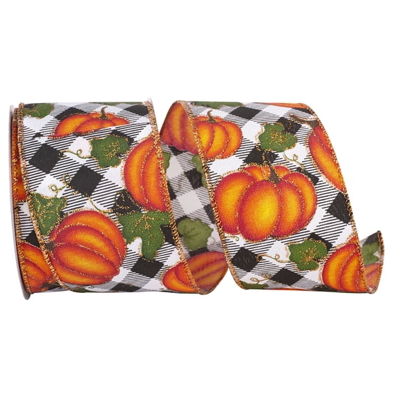 Reliant Ribbon - 93944W-984-40F, Ribbon, Black/white, 2-1/2 Inch, 10 Yards