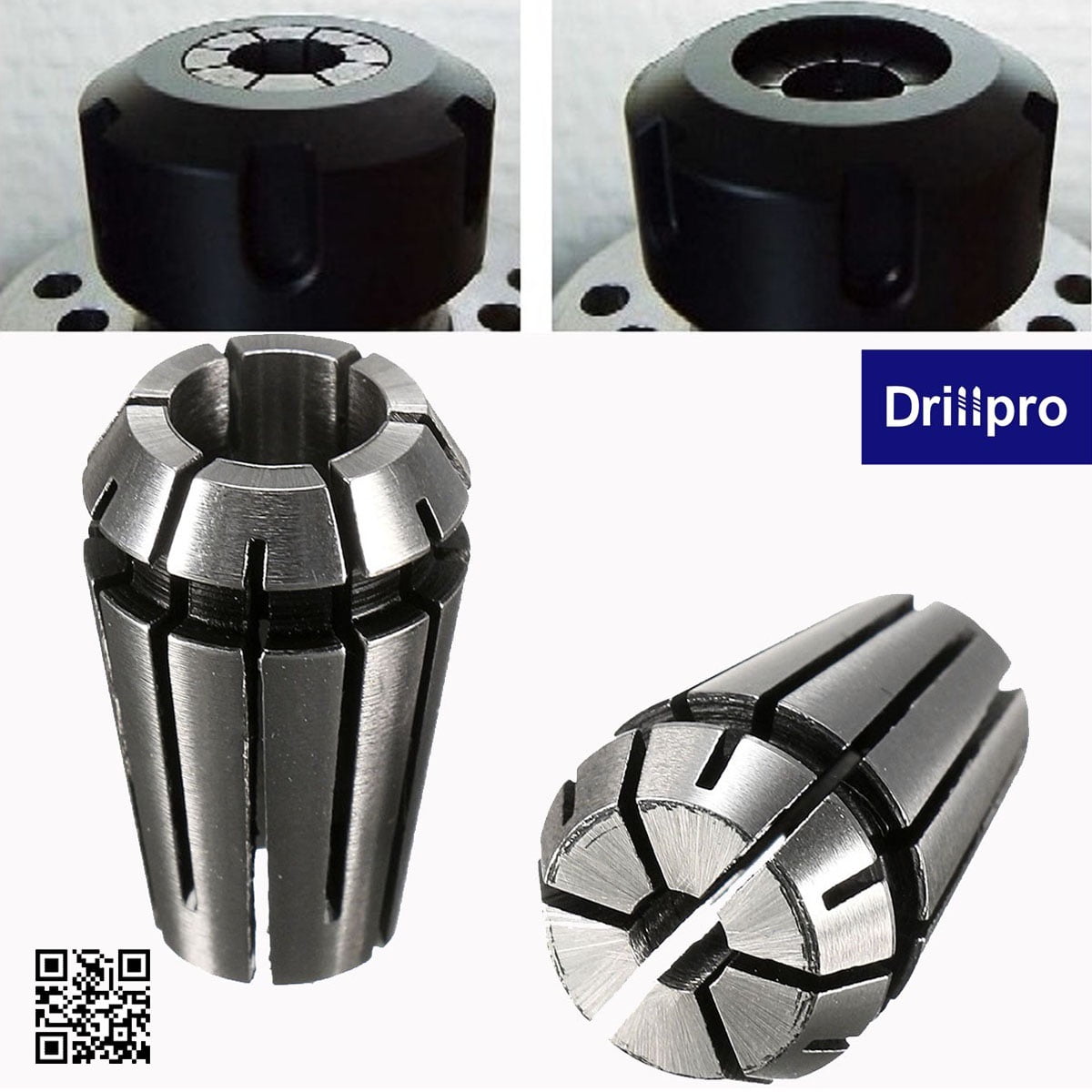 Drillpro 2pcs ER11 1//4/" 1//8/" Inch Spring Collet Set for CNC Milling Lathe
