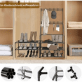thumbnail image 6 of 5-Tier Shoe Rack Shoe Storage for Entryway,Narrow Shoe Rack,Coat and Shoe Rack with 8 Hooks, 6 of 8