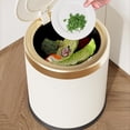 thumbnail image 2 of Wosthever Elegante Pukomc Beige Limpio Sin Contacto Inteligente Disfrute de un Ambiente Cómodo Pukomc Basurero de Baño de un Galón con Conjuntos de muebles de dormitorio Blanco Crema, 2 of 6