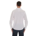 thumbnail image 4 of Whiskey and Oak Mens Slim Fit Long Sleeve Button Down Shirts 67907-WHT-L (White with Small Pattern, Large), 4 of 4