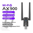 thumbnail image 2 of AX900 USB WiFi6 Adapter 2.4G/5Ghz Bluetooth 5.4 USB Dongle 900Mbps Wireless WLAN Receiver for Win7/10/11(32/64 Bit), 2 of 6