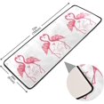 thumbnail image 4 of SKYSONIC 2'X6' Flamingos in Love Runner Rug with Rubber Backing, Valentine's Day Non Slip Entryway Rug Runner Washable Soft Area Rug Carpet for Hallway Bedroom Kitchen Decor, 4 of 6