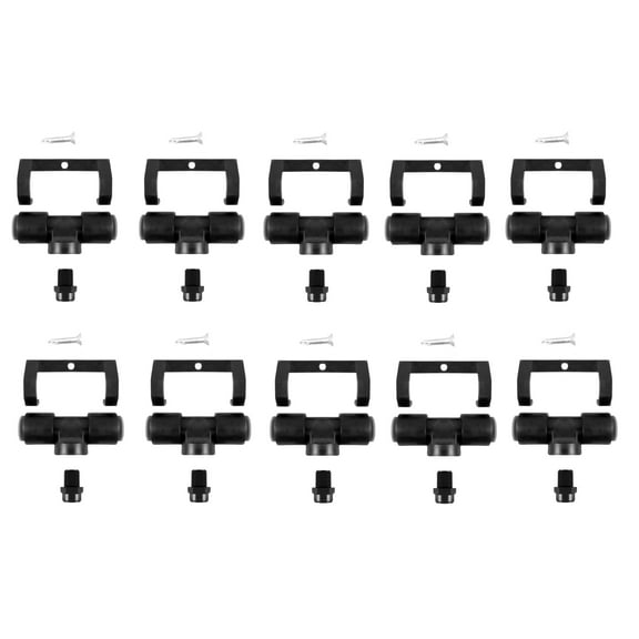 Misting Nozzle Tee Assembly 3/8" Push-in with Poly Filter 3GPH 10 pack