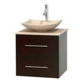thumbnail image 6 of Wyndham Collection Centra 24 inch Single Bathroom Vanity in Gray Oak, Ivory Marble Countertop, Arista Ivory Marble Sink, and No Mirror, 6 of 7
