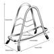 thumbnail image 4 of Soporte para tabla de cortar, estante para tablas de cortar de acero inoxidable, organizador para tablas de cortar para cocinas, soporte para tapas de ollas y sartenes de acero inoxidable, 4 of 5