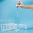 thumbnail image 4 of Pipetas graduadas Uxcell, 2 piezas de pipeta de vidrio borosilicato de 10 ml para transferencia de líquidos para laboratorio, transparente, 4 of 5