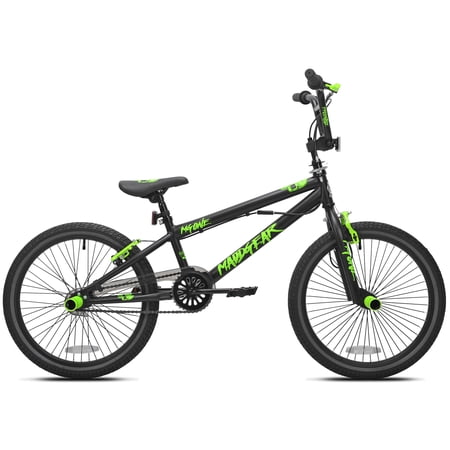 20" Madd Gear MG One, Boys' BMX Bicycle, Black & Green