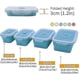 thumbnail image 3 of Set Of 4 Collapsible Silicone Food Storage Container With Bpa Free, 3 of 5