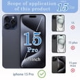 thumbnail image 3 of Reemplazo de cristal trasero ZNZHKR 15 Pro iPhone 15 Pro Blue, 3 of 6