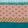 thumbnail image 2 of Lush Decor Bohemian Stripe Quilted Cotton Daybed Cover Turquoise/Orange - 6 Piece Set, 2 of 7