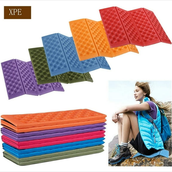 Happy Date 1/5 PCS Camping Foam Pad Waterproof XPE Foam Seat for Picnic, Hiking, Backpacking, Mountaineering, Trekking (Purple/Orange/Red/Green/Blue)