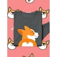 thumbnail image 3 of Welsh Corgi Puppy Bottom Sweatshirt Women -Image by Shutterstock, Female 4X-Large, 3 of 4