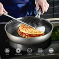 thumbnail image 2 of Innerwell 9.5” Nonstick Stainless Frying Pan with Ergonomic handle for Gas Electric Induction Ceramic Stoves and Oven, 2 of 8