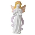 thumbnail image 3 of Escultura de resina de niña de oración, figuras de querubín, obras de arte, decoraciones, figura de ángel rezando Violeta7.2x5.5x14.8cm, 3 of 9