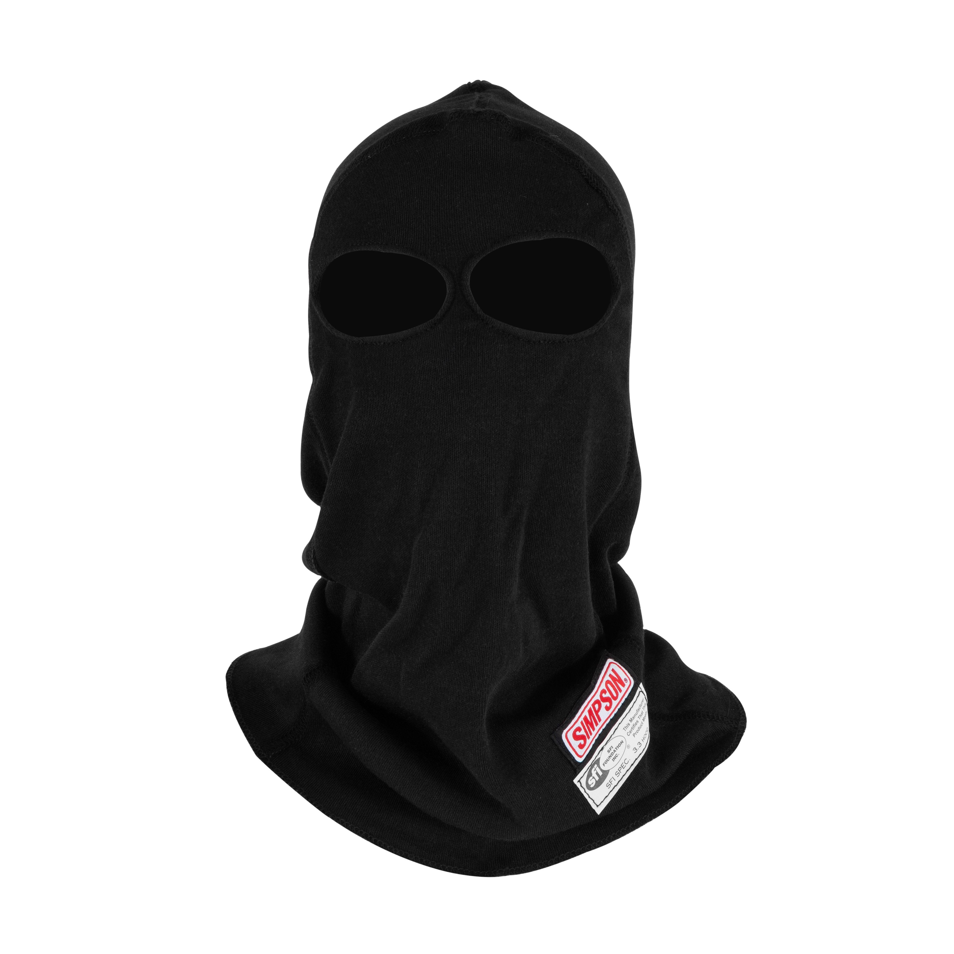 LEX着用 oodeco BALACLAVA sesame black Zamp Racing SFI 3.3 Balaclava Helmet Head Sock, Black