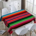 thumbnail image 4 of Tablecloth Mexican Style Table Cloth Rectangle Table 60 x 84 Inch Traditional Blankets Colorful Stripes Kitchen Decorations for Home Dinner Party, 4 of 6