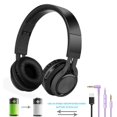 thumbnail image 4 of Auriculares Bluetooth, Auriculares Bluetooth inalámbricos estéreo plegables sobre la oreja con micrófono y control de volumen, auriculares inalámbricos y con cable para PC/teléfonos móviles/TV/Ipad Xemadio 2033154-3, 4 of 9