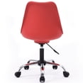 thumbnail image 5 of Pemberly Row Chaise de Bureau en Rouge, 5 of 5