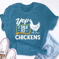 thumbnail image 5 of EcoLoom Yep I Talk To Chickens Chicken Lover Farming Short Sleeve Unisex T Shirt, 5 of 6