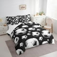 thumbnail image 3 of Castle Fairy Sport Soccer Bedding Comforter Set 7-Piece for Female Men,Black White King Bedding Sets,Football Ball Gamer Ultra Soft Bed Sheets,Ultra Soft Home Decor,Reversible, 3 of 8