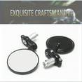 thumbnail image 2 of 22mm Black Motorcycle Round 7/8" Bar End Rearview Side Mirrors For Bobber Cafe Racer Modified Handle Black Mirror Reflector Refit Motorbike Accessories, 2 of 10