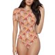 thumbnail image 1 of Fotbe Mushroom Body de Mujer con Cuello Redondo y Mangas Cortas, Sin Mangas Ajustado, Suave, Cómodo y Básico-Small, 1 of 7