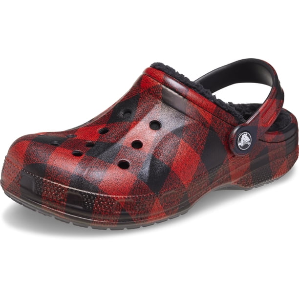 Zapatillas Crocs Ralen Forradas con Estampado Buffalo para Niños Talla 6-7