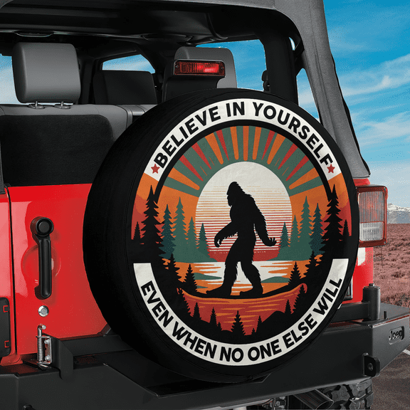 Lotusprinthandmade Bigfoot Spare Tire Cover Without Backup Camera Hole 6 Sizes (27 in.), bigfoot spare tire wrap