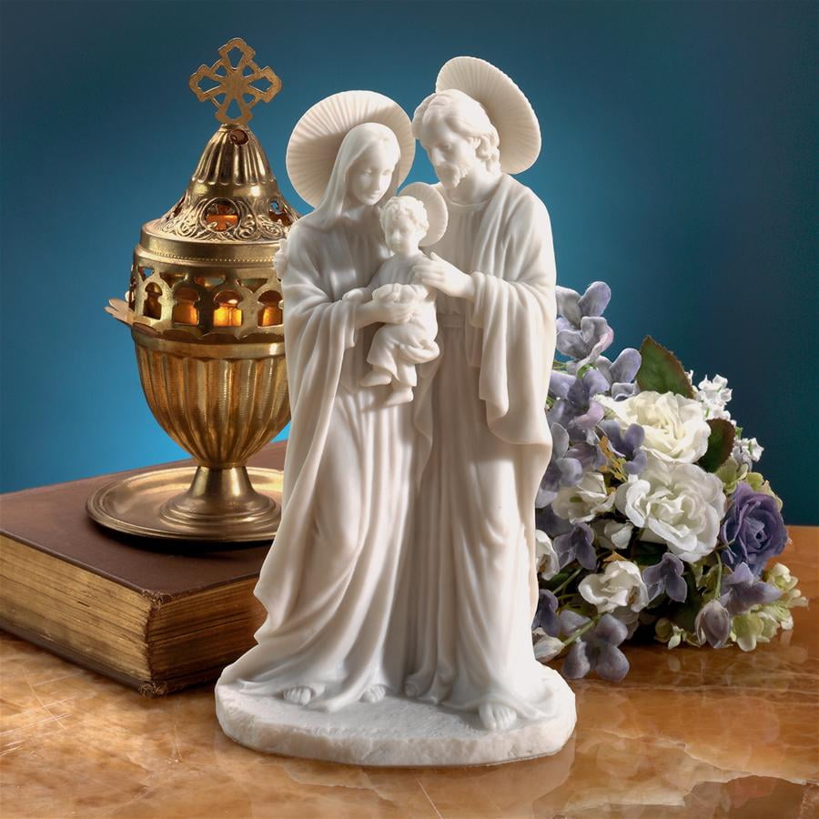 Design Toscano Holy Family by Bronti Statue, Desktop, 8 Inch, Marble